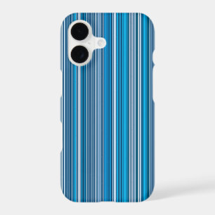 Many multi coloured stripes in the blue