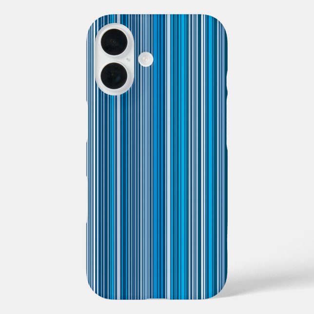 Many multi coloured stripes in the blue Case-Mate iPhone case (Back)