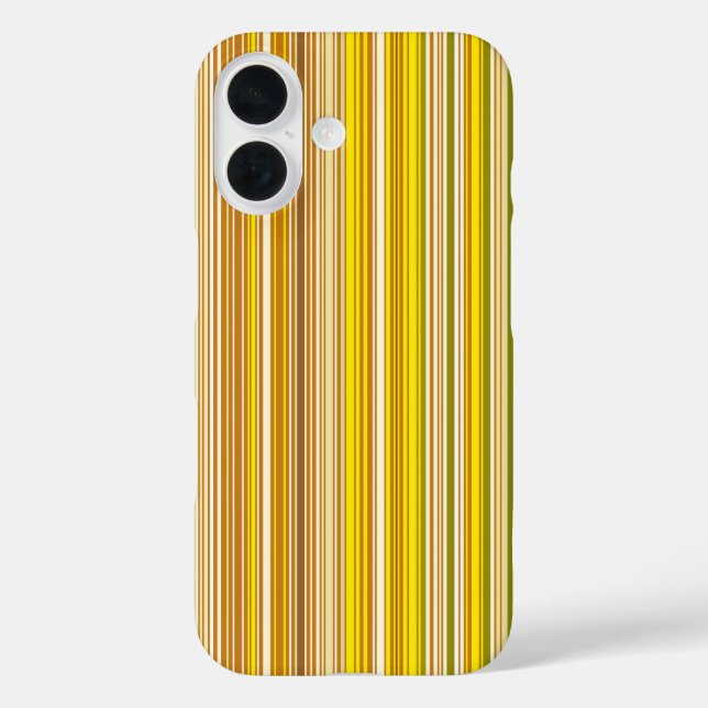 Many multi coloured stripes in yellow... Case-Mate iPhone case (Back)