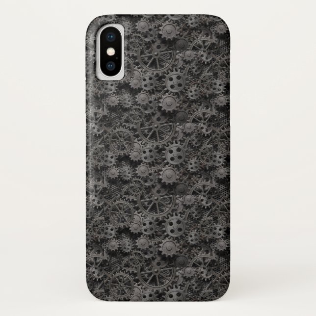 Many old rusty metal gears or machine parts Case-Mate iPhone case (Back)
