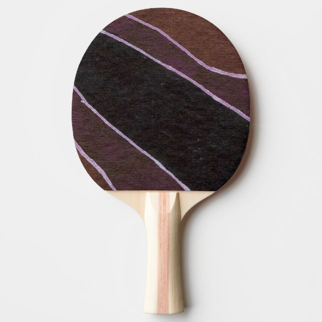"Many Paths" Abstract Ping Pong Paddle (Front)