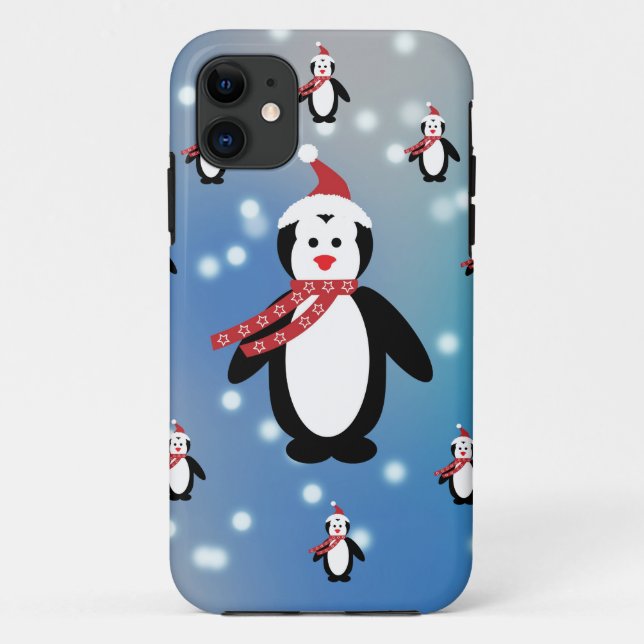 Many Penguins Case-Mate iPhone Case (Back)