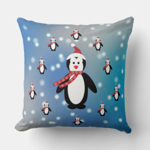 Many Penguins Cushion