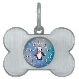 Many Penguins Pet Tag