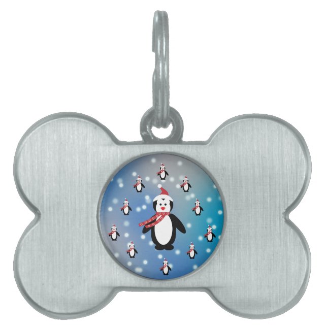 Many Penguins Pet Tag (Front)