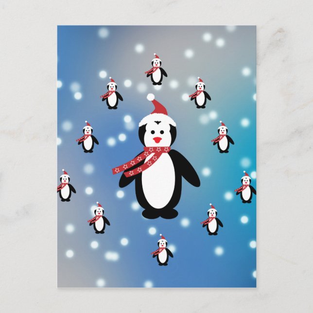 Many Penguins Postcard (Front)