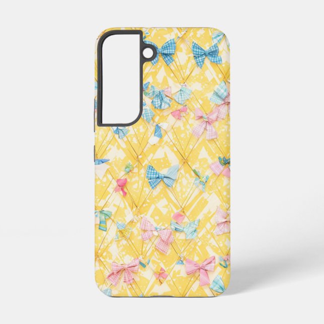 Many Ribbons and Plaid Pattern Phone Case (Back)