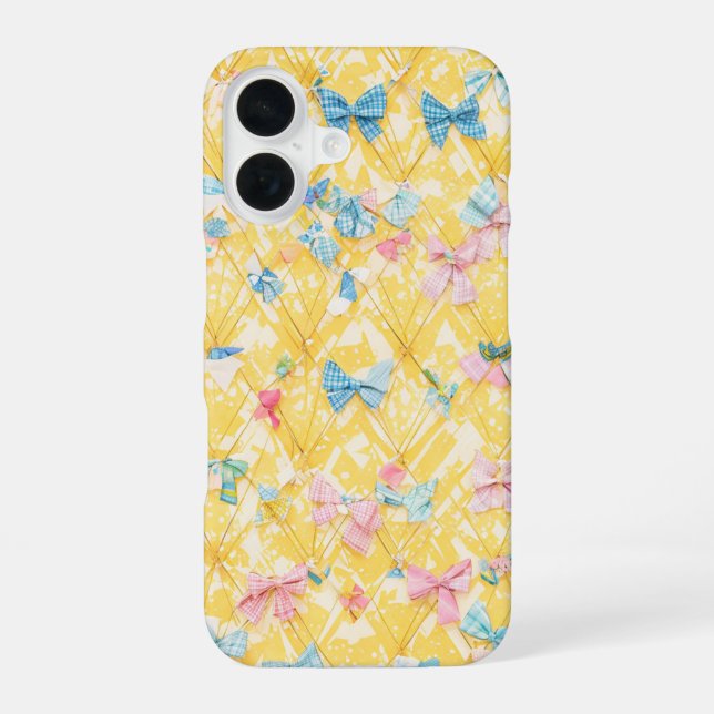 Many Ribbons and Plaid Pattern Phone Case (Back)