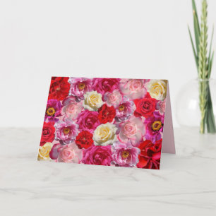 many roses greeting card
