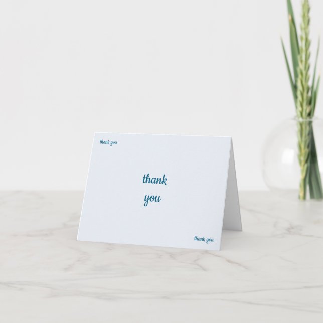 Many Thanks 2 Thank You Card (Front)