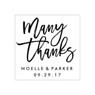 Many Thanks Wedding Stamp