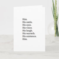 MANY THINGS I LOVE ABOUT *HIM* on "HIS BIRTHDAY"