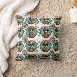 Many Time Traveller Print Cushion