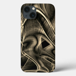 Many twisted looking like burnt pine with grooves iPhone 13 case