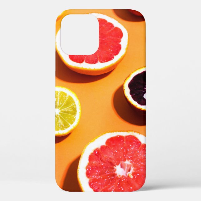 Many variety citrus fruits pattern in sunlight on  Case-Mate iPhone case (Back)