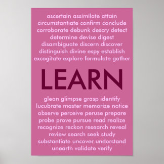 Many ways to learn poster