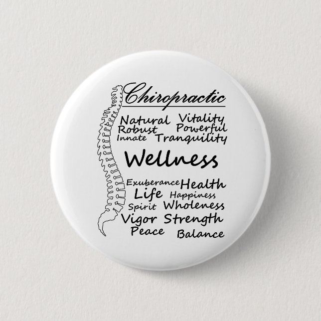 Many Ways to Say "Chiropractic" Chiropractor Gift 6 Cm Round Badge (Front)
