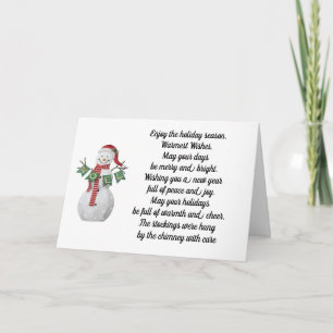 MANY WAYS TO WISH A MERRY CHRISTMAS CARD