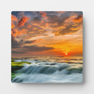 Manyar Beach At Sunrise Plaque