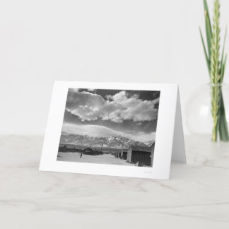 Manzanar Street Scene, Clouds 1943 Card