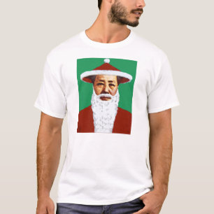 Mao Merry Christmas Chinese Pop Art Santa Claus T-Shirt