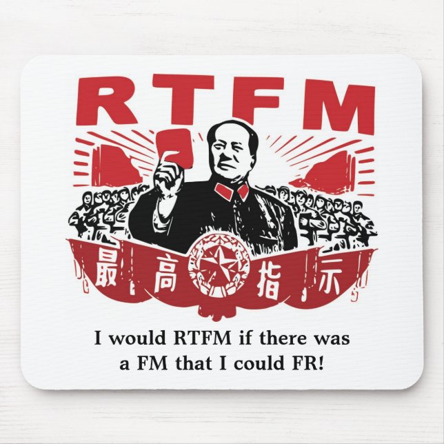 Mao RTFM Mousepad (Front)