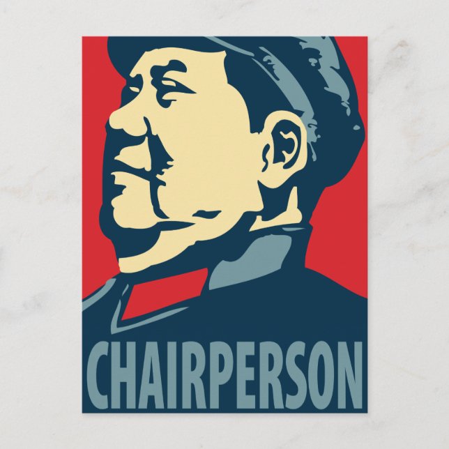 Mao Tse-Tung - Chairperson: OHP Postcard (Front)