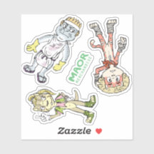 MAOR 4x4" Chibi Cast Sticker #1