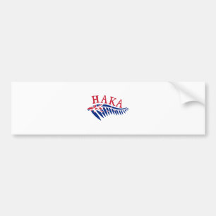 Maor Haka Silver Fern New Zealand Flag - Gift Idea Bumper Sticker
