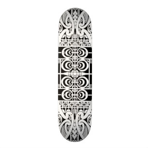Maori and Marquesas tribal tattoo design Skateboard