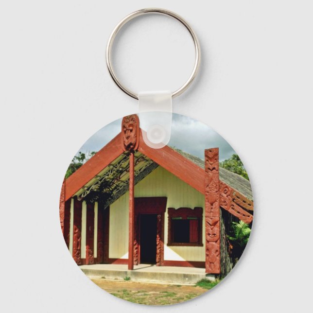 Maori Arts And Crafts Institute, Rotorua Key Ring (Front)