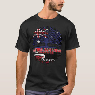 Maori Australian Australia Tree Roots Flag T-Shirt