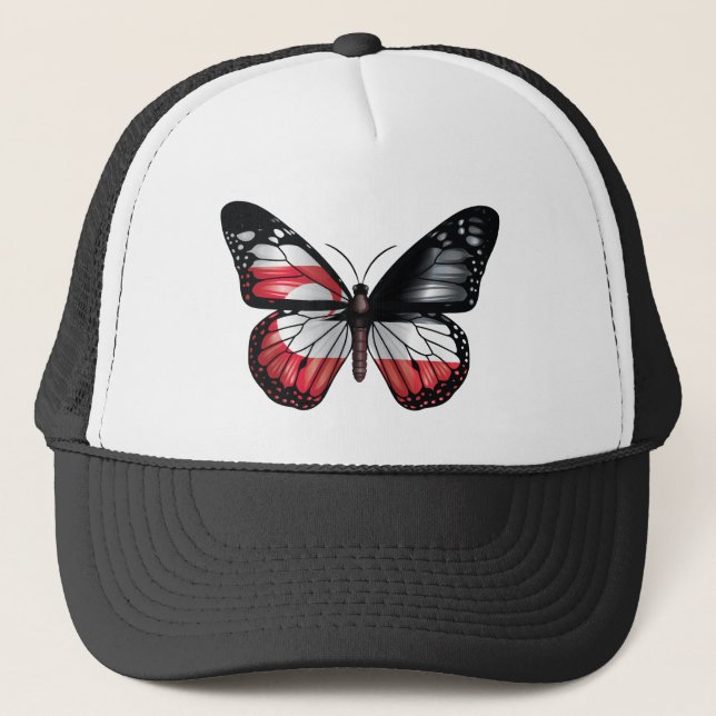 Maori butterfly monarch flag trucker hat (Front)