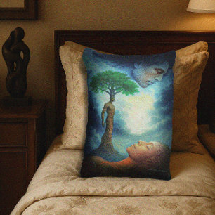 Maori Creation Myth Art Lumbar Cushion