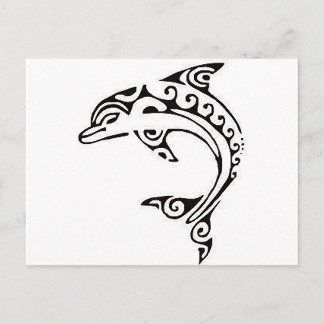 Maori Dolphin Postcard (Front)