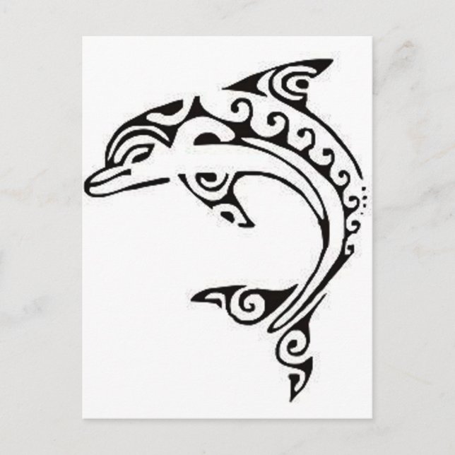 Maori Dolphin Postcard (Front)