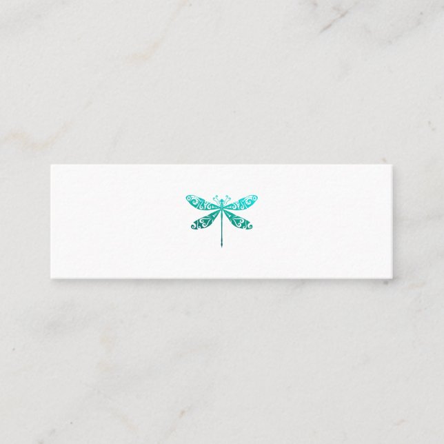 Maori Dragonfly Polynesian Tribal Tattoo Gift Idea Calling Card (Front)