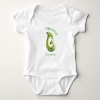 Maori fish Hook (Hei Matau) Baby Bodysuit
