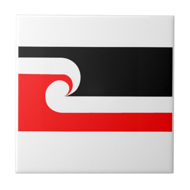 Maori Flag Ceramic Tile (Front)
