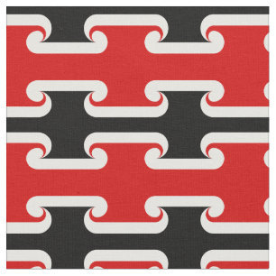 Maori Flag Fabric & Wave fashion sports NZ /Rugby