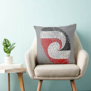 Maori flag fingerprints cushion
