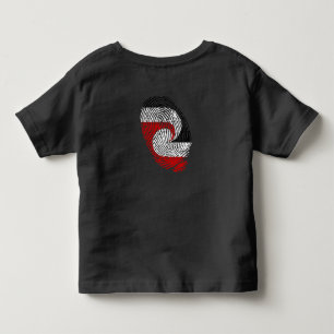 Maori flag fingerprints toddler T-Shirt