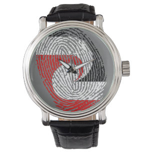 Maori flag fingerprints watch