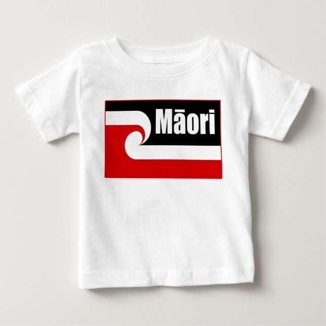 Maori flag,Tino Rangatiratanga flag, Māori Baby T-Shirt (Front)