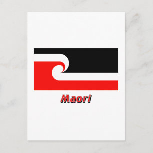 Maori Flag with Name Postcard