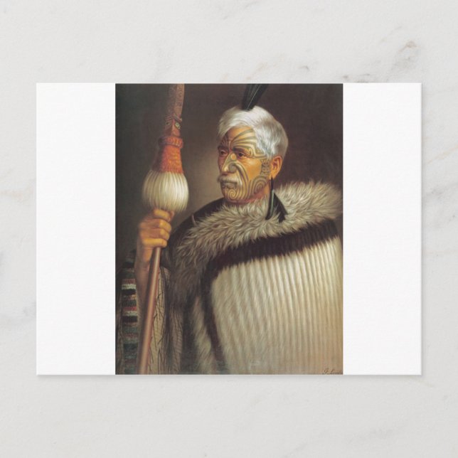 Maori Gentleman Postcard (Front)