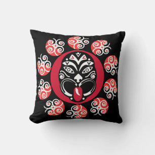 Maori Haka New Zealand Native Art Decor Tabl Cushion