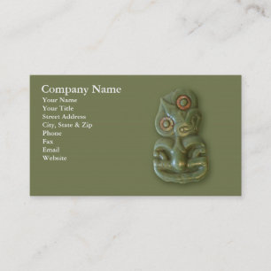 Maori Hei-Tiki Business Card