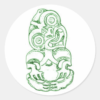 Maori Hei-Tiki Sketch Sticker