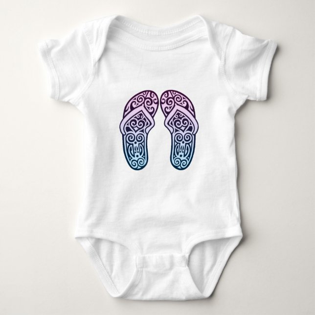 Maori Jandals Baby Bodysuit (Front)